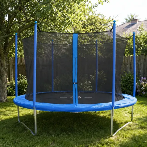 Trampolino Elastico 305 cm per Bambini Rete Sicurezza da Esterno