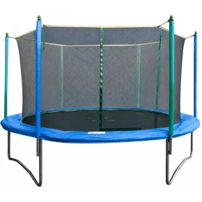 Trampolino Elastico 366 cm per Bambini Adulti Rete Sicurezza Esterno