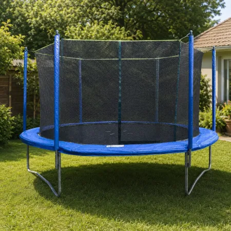 Trampolino Elastico 427 cm per Bambini Adulti Rete Sicurezza Esterno