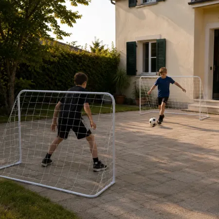 Porta da Calcio Pieghevole 90x60x50 cm Set 2 Porte da Esterno