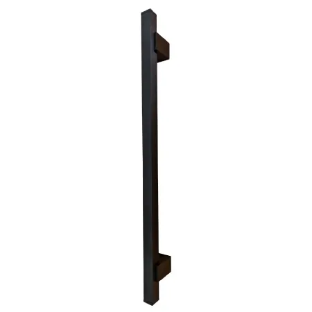 Maniglione Quadro Porta Blindata Nero 50cm Moderno