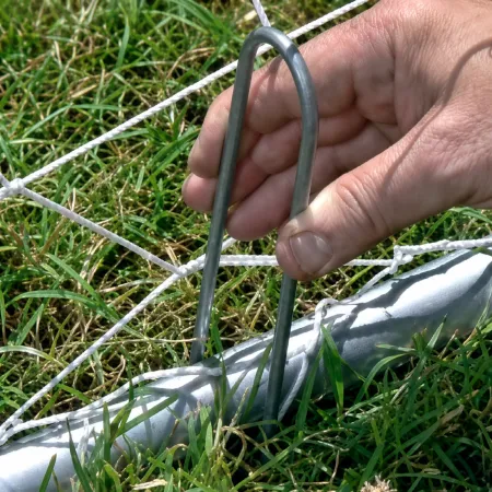 Set 2 Porte da Calcio 215x152 cm da Esterno con Borsa Trasporto