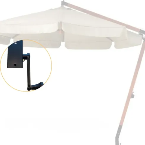 Ombrellone in Legno Palo Decentrato Rotondo 3 Metri Giardino Manovella Esterno | BricoShop24