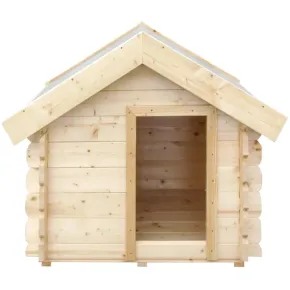 Cuccia per Cani in Legno 19 mm Piccola Taglia 99x76x80 cm Tetto OSB-3 2