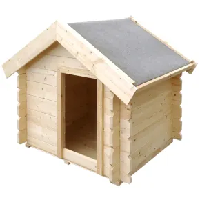 Cuccia per Cani in Legno 19 mm Piccola Taglia 99x76x80 cm Tetto OSB-3