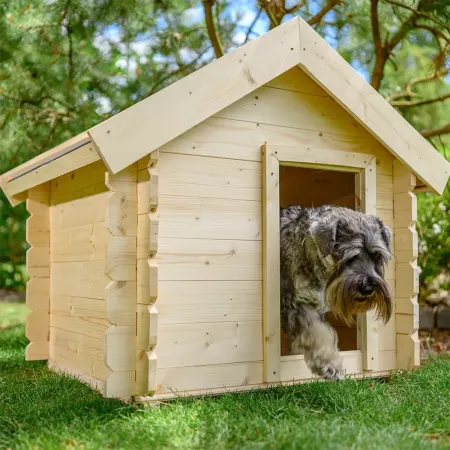 Cuccia per Cani in Legno 19 mm Piccola Taglia 99x76x80 cm Tetto OSB-3