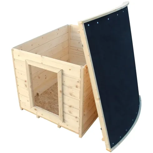 Cuccia per Cani in Legno 17 mm Taglia Media 90x73x85 cm Tetto OSB-3