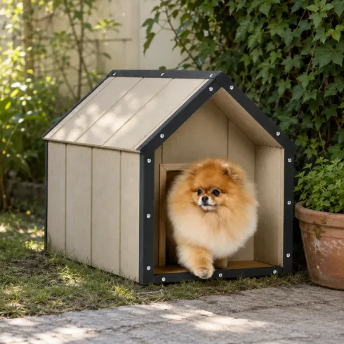 Cuccia per Cani in Legno 10 mm Piccola Taglia 74x45x58 cm LP SmartSide