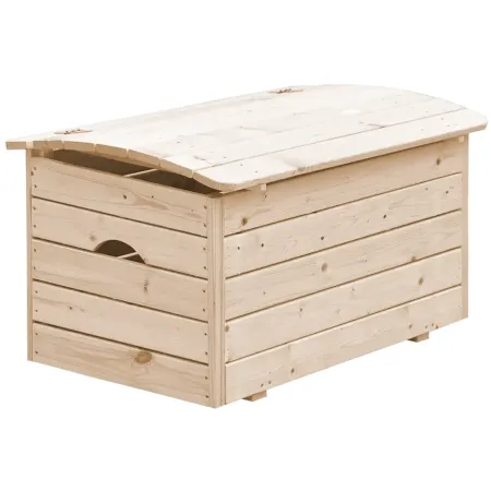 Cassapanca in Legno 15 mm Baule Contenitore Portagiochi FSC 76x43x47cm