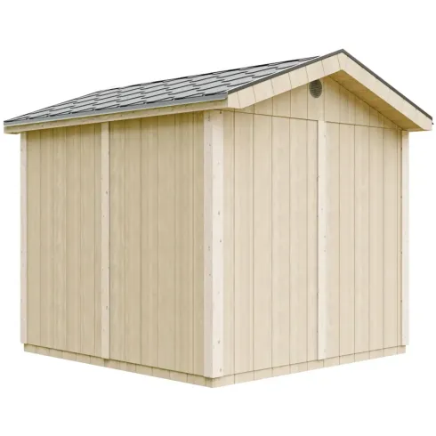 Casetta da Giardino in Legno Marrone 236x250 cm 6 m2 con Pavimento