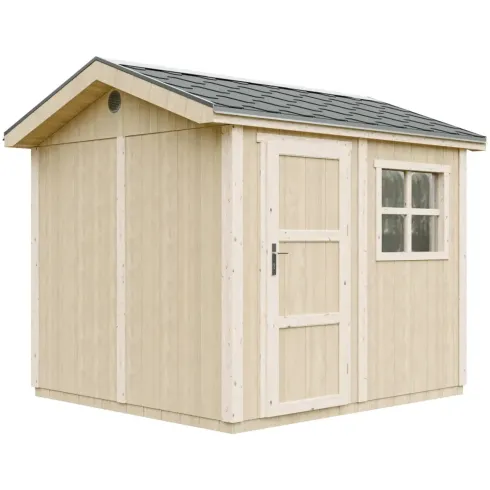 Casetta da Giardino in Legno Grigio Chiaro 236x250 cm 6 m2 Pavimento