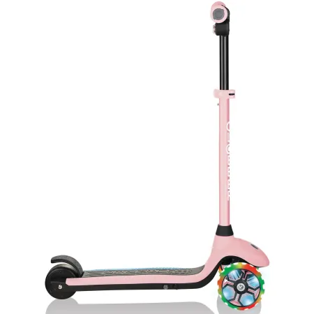 Monopattino Elettrico per Bambini Rosa 80W 3 Ruote Luci Regolabile