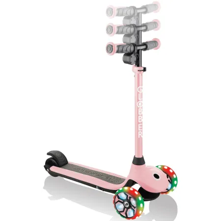 Monopattino Elettrico per Bambini Rosa 80W 3 Ruote Luci Regolabile