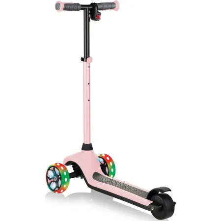Monopattino Elettrico per Bambini Rosa 80W 3 Ruote Luci Regolabile