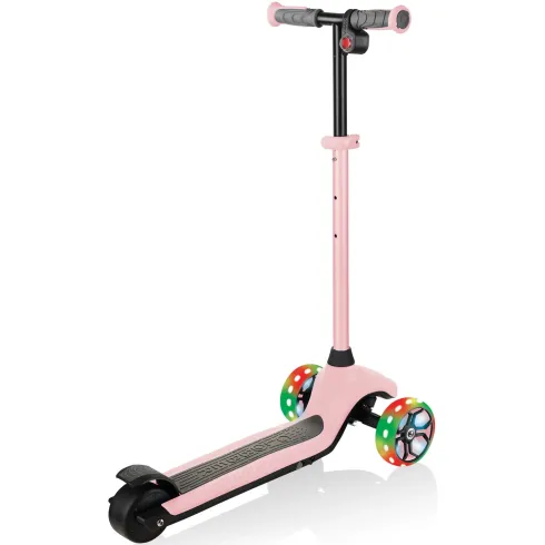 Monopattino Elettrico per Bambini Rosa 80W 3 Ruote Luci Regolabile