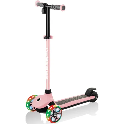 Monopattino Elettrico per Bambini Rosa 80W 3 Ruote Luci Regolabile