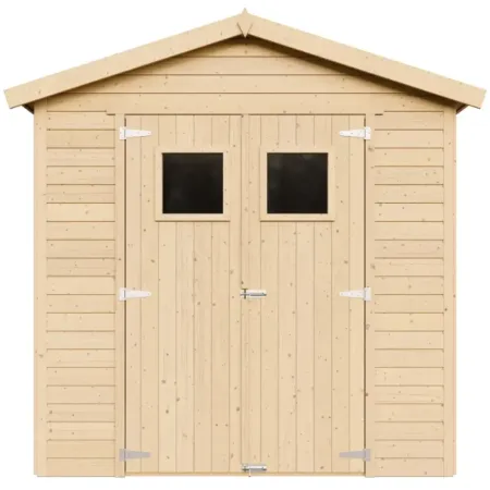 Casetta da Giardino in Legno 2x2m 4 m2 con Doppia Porta Vetrata