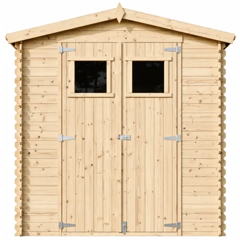 Casetta da Giardino 2x2 Legno 19 mm Pavimento Porta Deposito Attrezzi