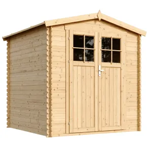 Casetta da Giardino 2x2 m Legno 19 mm Serratura Tetto Impermeabile