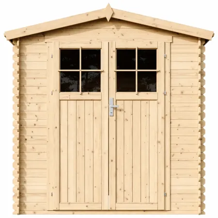Casetta da Giardino 2x2 m Legno 19 mm Serratura Tetto Impermeabile