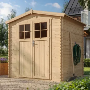 Casetta da Giardino 2x2 m Legno 19 mm Serratura Tetto Impermeabile 2