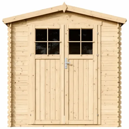 Casetta da Giardino 2x2 m Legno 19 mm Pavimento Serratura Impermeabile