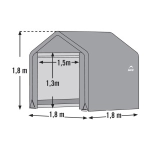 Capanno Gazebo Rimessa per Attrezzi da Giardino Arredo Esterno Capannone in PVC  2