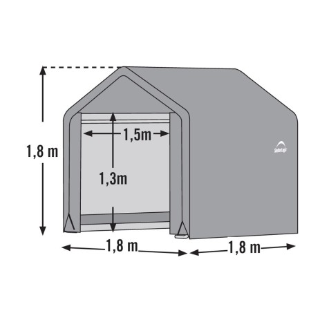 Capanno Gazebo Rimessa per Attrezzi da Giardino Arredo Esterno Capannone in PVC 