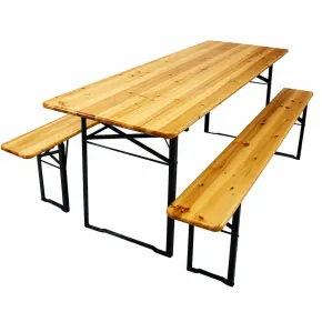 Tavolo e Panche Birreria 200x70 cm per Feste e Sagre