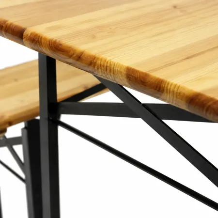 Tavolo e Panche Birreria 200x70 cm per Feste e Sagre