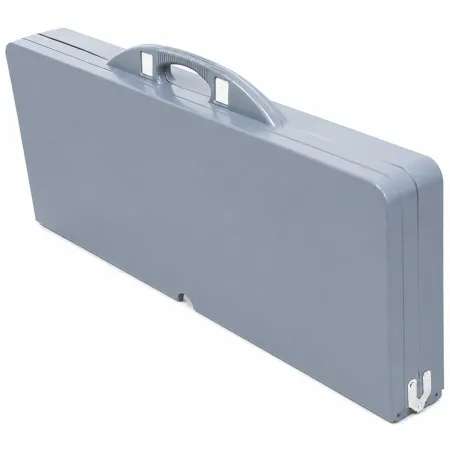Set Tavolo Pieghevole con 4 Sgabelli in Alluminio Grigio Pic Nic
