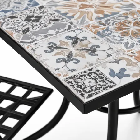 Tavolo Quadro con 4 Sedie Pieghevoli in Acciaio da Esterno | BricoShop24