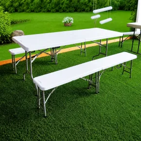 Set Birreria Richiudibile in Resina Tavolo 2 Panche Pieghevole | BricoShop24 2