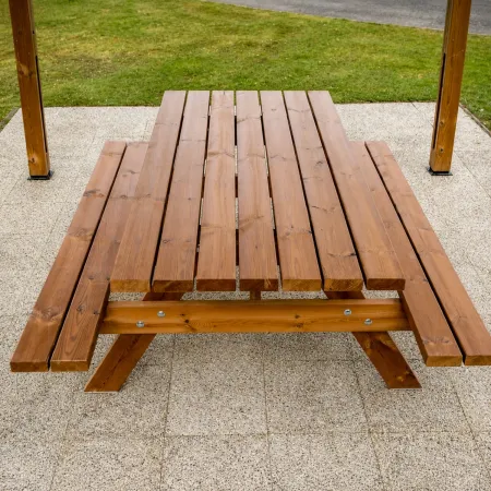 Tavolo da Pic Nic Tavolino Legno con Panche Picnic da Giardino Campeggio Esterno | BricoShop24