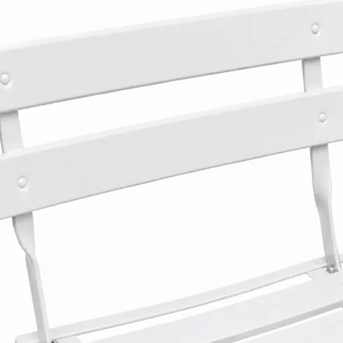 Set Tavolo Rotondo e 2 Sedie Pieghevoli per Terrazzo Giardino Balcone Esterno | Bricoshop24