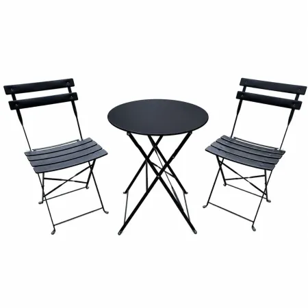 Set da Giardino Tavolo Rotondo e 2 Sedie da Esterno Pieghevoli Salvaspazio  | Bricoshop24