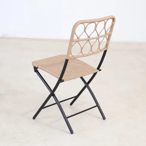 Set Pranzo Tavolo 2 Sedie Pieghevoli Acciaio da Giardino Balcone | BrcioShop24
