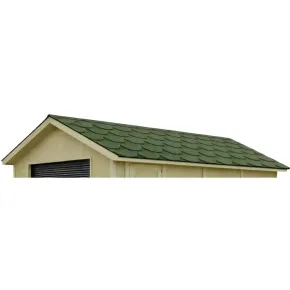 Tegole Bituminose Beaver Verde Copertura Tetto Casetta 4x3 da Giardino 2