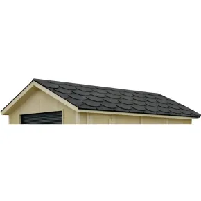 Tegole Bituminose Beaver Nero Copertura Tetto Casetta 4x3 da Giardino 2