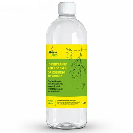 48 Flaconi 1L Bioetanolo con Citronella per Biocamini da Esterno
