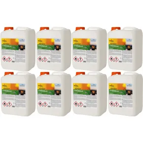 8 Taniche 5L Bioetanolo con Citronella per Biocamini da Esterno