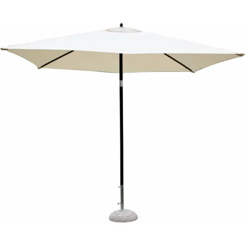 Ombrellone per Giardino 2x2 Quadrato Palo Centrale Ecrù Alluminio