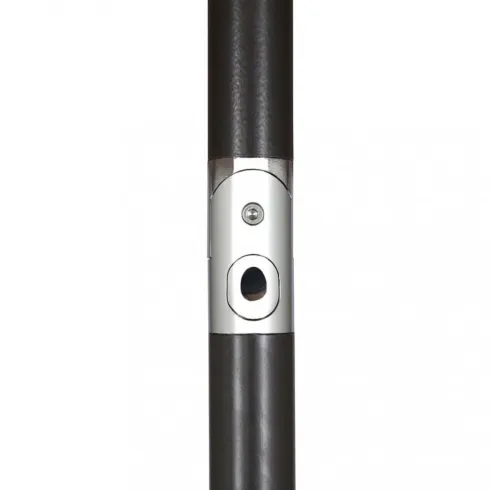 Ombrellone per Giardino 2x2 Quadrato Palo Centrale Ecrù Alluminio