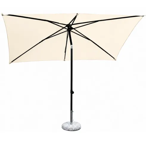 Ombrellone per Giardino 2x3 Rettangolare Ecrù Palo Centrale Alluminio