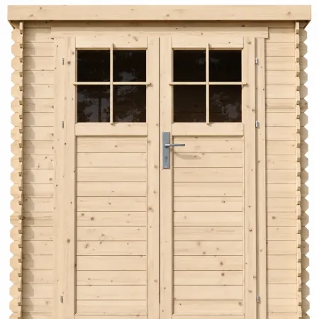 Casetta da Giardino in Legno 2x2 19 mm Pavimento Porta con Serratura