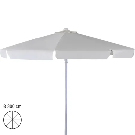 Ombrellone Tondo 300cm Ecru Struttura in Metallo