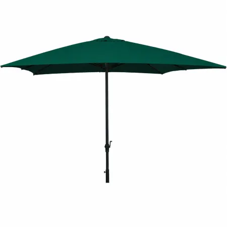 Ombrellone Rettangolare 2x3 Palo Centrale Antivento Telo Verde da Giardino Aria | BricoShop24