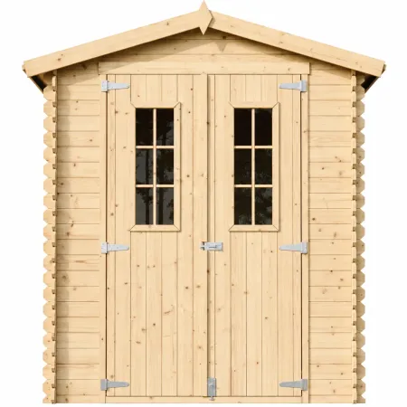Casetta da Giardino in Legno 180x180 con Pavimento Doppia Porta 19 mm