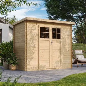 Casetta da Giardino in Legno 235x130 Porta con Serratura 19 mm 2