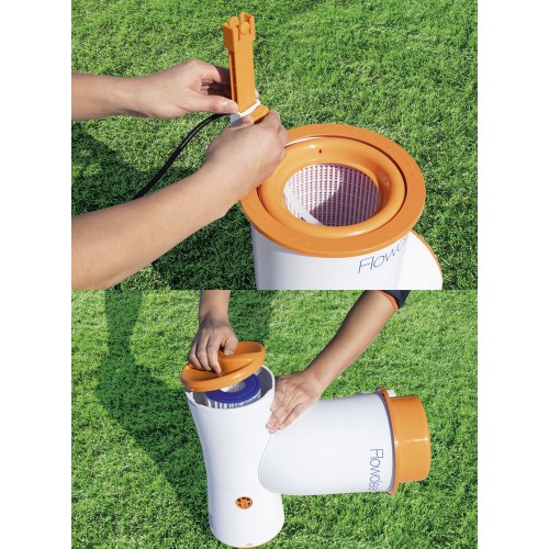 Pompa Filtro Skimmer Skimatic a Cartuccia per Piscina Fuori terra Acqua Bestway